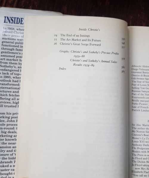 Inside Christies, First Edition by John Herbert