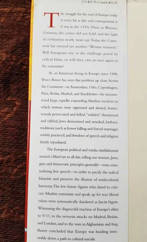 While Europe Slept, First Edition by Bruce Bawer