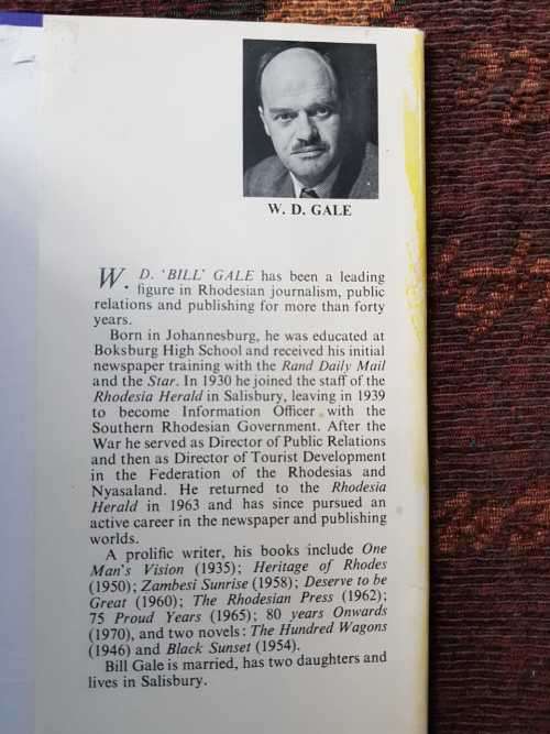 One Mans Vision by W. D. Gale, Cecil John Rhodes