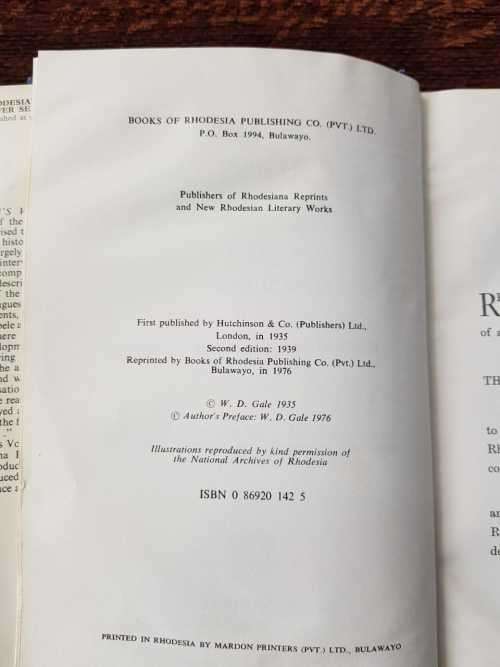 One Mans Vision by W. D. Gale, Cecil John Rhodes