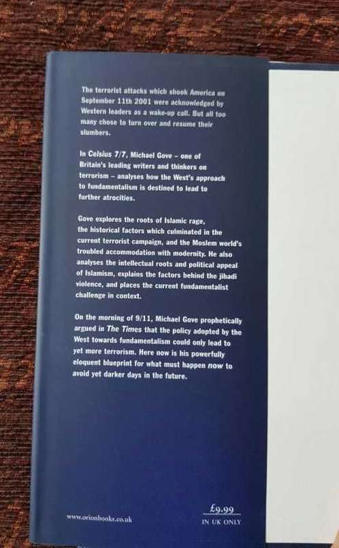 Michael Gove, Celsius 7/7, First Edition