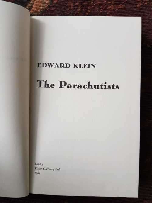 The Parachutists, First Edition by Edward Klein
