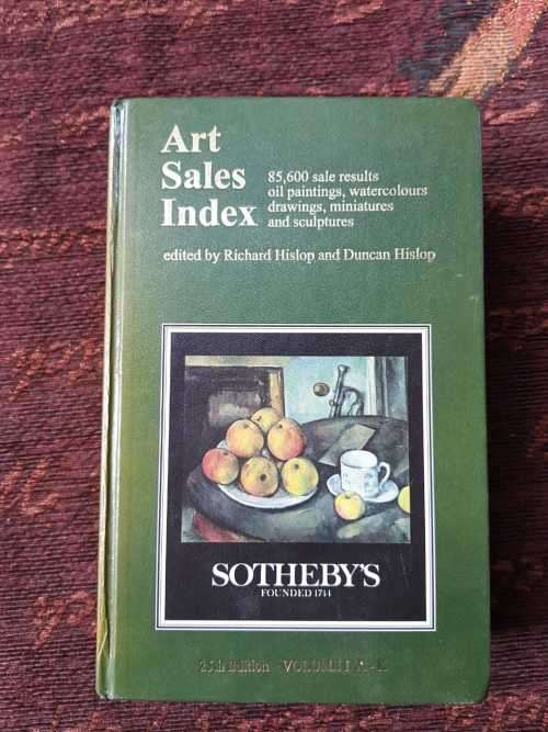 Art Sales Index, First Edition by Richard Hislop and Duncan Hislop, Sotheby's