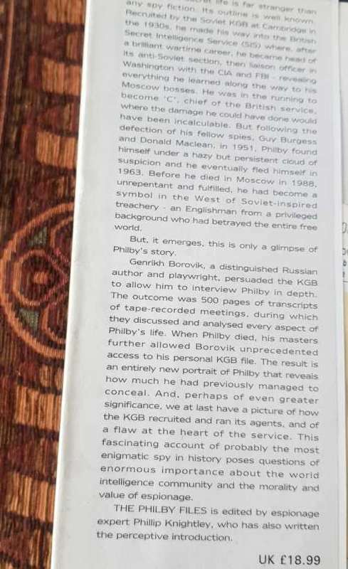 The Philby Files, First Edition by Genrikh Borovik The secret life of the master  spy - KGB archives