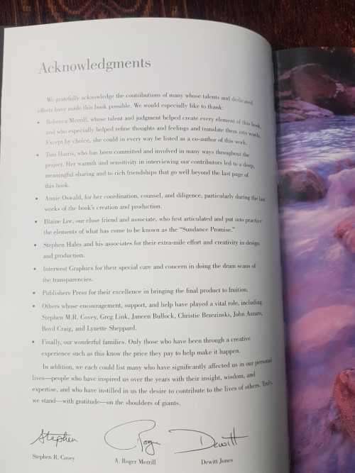 The Nature of Leadership, SIGNED copy by Stephen R. Covey, A Roger Mirrell and Dewitt Jones