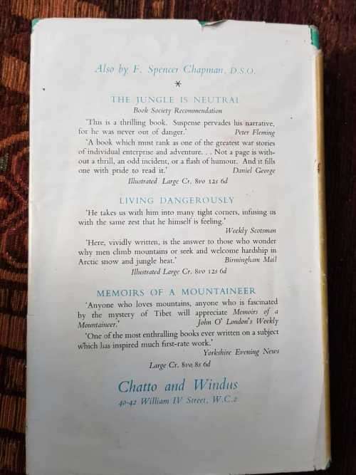 Lightest Africa, First Edition by F. Spencer Chapman,