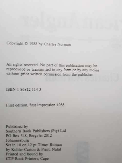 African Angler, First Edition by Charles Norman