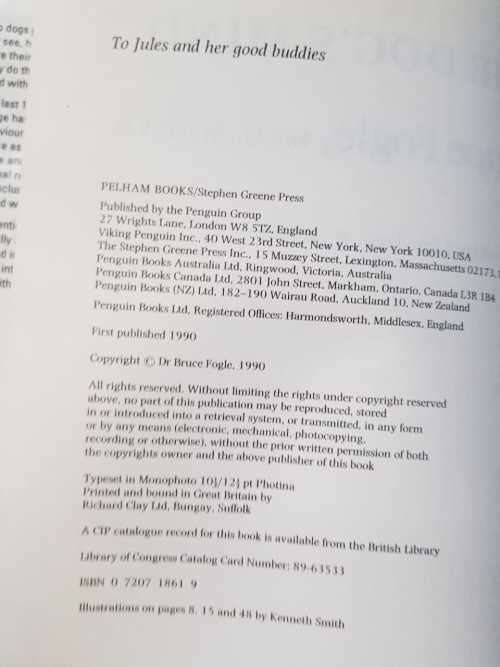 The Dogs Mind, First Edition by Bruce Fogle DOGS