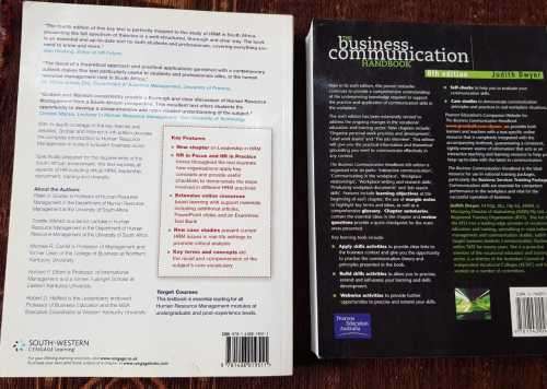 Human Resource Management in South Africa AND The Business Communication handbook by Judith Dwyer