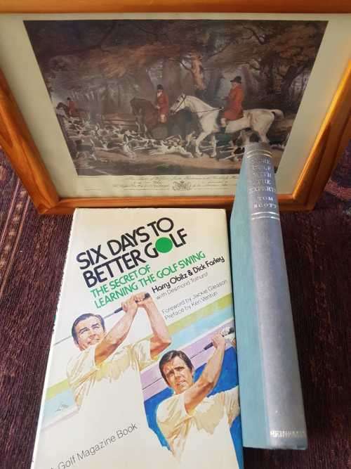 Six Days to better Golf AND More Golf with the Experts AND framed print of William Smith, First Edit