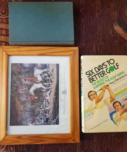 Six Days to better Golf AND More Golf with the Experts AND framed print of William Smith, First Edit