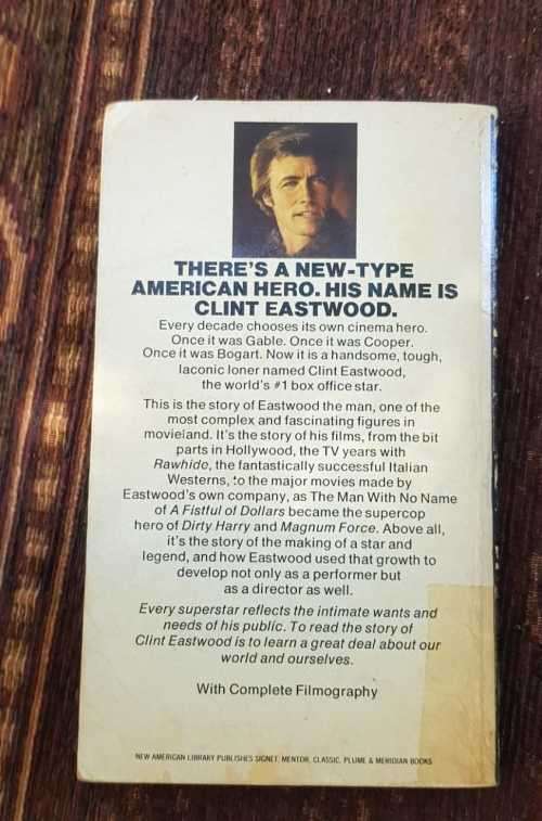 Clint Eastwood, inscribed great detail only known to Eastwood! Candid on and off screen story.