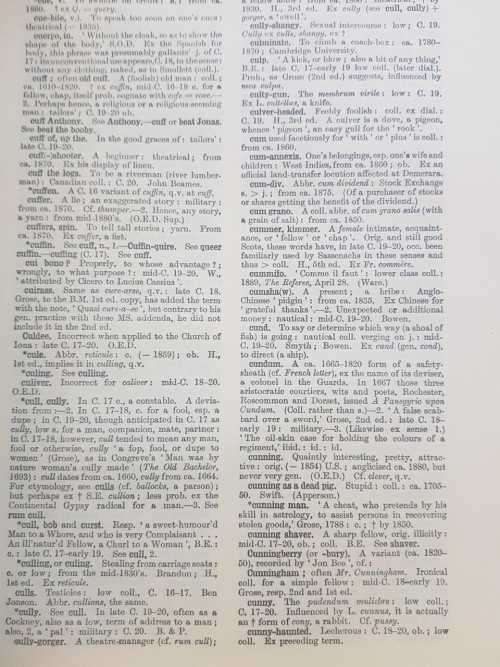 A Dictionary of Slang and unconventional English, First Edition by Eric Partridge