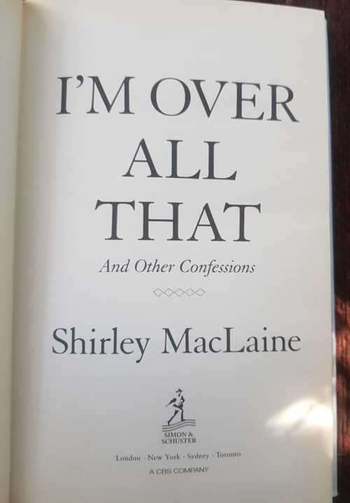 Shirley MacLaine AND Dirk Bogard First Editions, set of two books