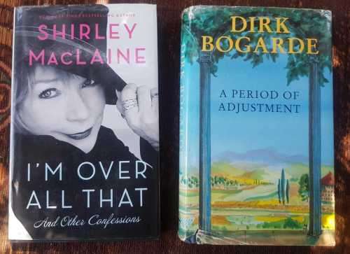 Shirley MacLaine AND Dirk Bogard First Editions, set of two books
