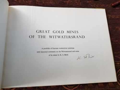 Great Gold Mines of the Witwatersrand, SIGNED COPY !
