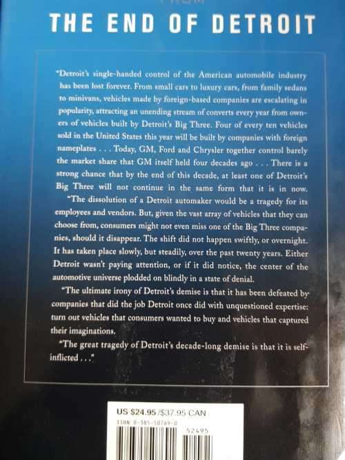 The End of Detroit, First Edition by Micheline Maynard