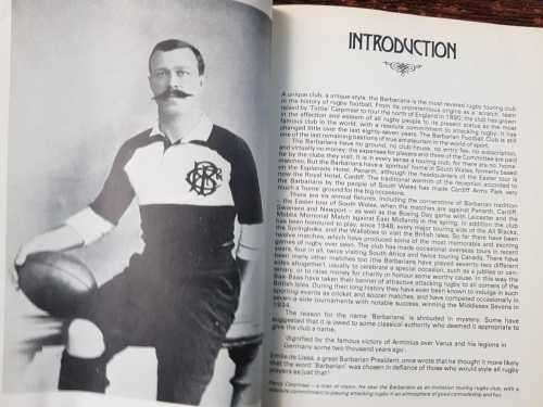 Rugby The Barbarians Rugby First Edition Rugby