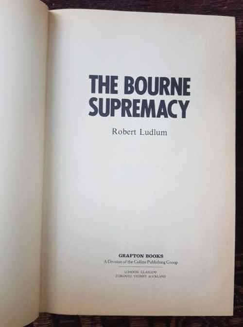 The Bourne Supremacy  by Robert Ludlum