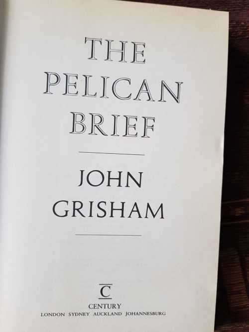 The Pelican Brief, First Edition by John Grisham