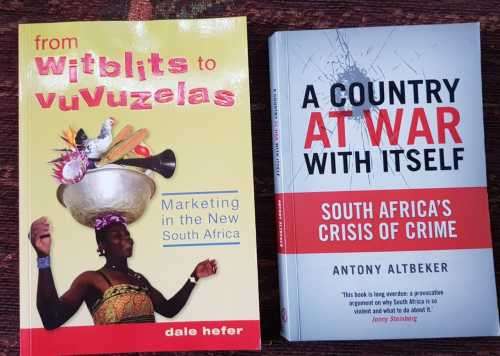 From Witblits to Vuvuzelas, SIGNED copy AND A Country at War with Itself, First Editions