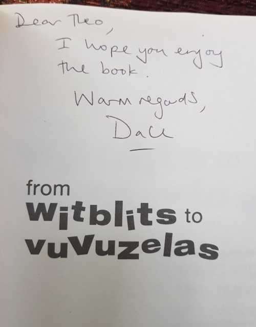 From Witblits to Vuvuzelas, SIGNED copy AND A Country at War with Itself, First Editions