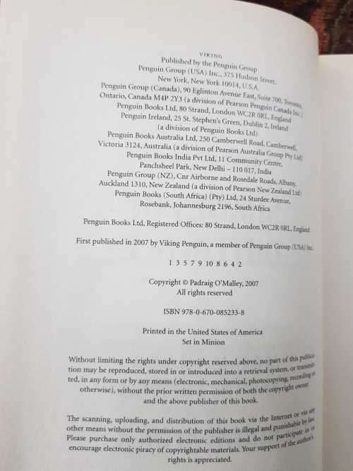 Shades of Difference, First Edition by Patrick O Malley