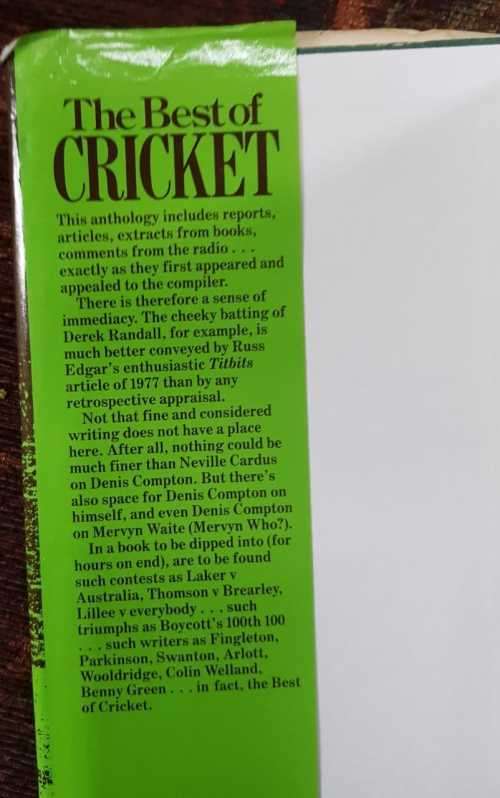 The Best of Cricket, First Edition by Roy Peskett