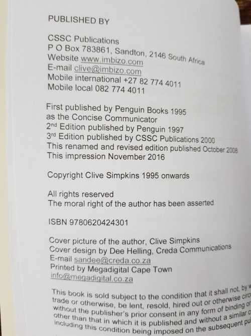 SIGNED Copy, Presenting, Speaking and Facilitating Secrets by Clive Simpkins