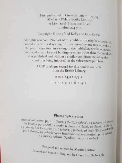 Manchester United, First Edition by Ned Kelly with Eric Brown