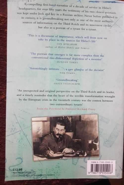 Hitler Book, First Edition by Henrik Eberle and Mathias Uhl.
