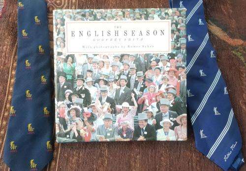 The English Season, First Edition AND two Lords cricket ties included. Ties from the prestigious Lor