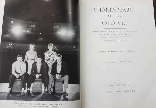 Shakespeare at the Old Vic, First Edition by Roger Wood and Mary Clarke