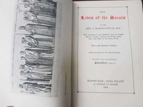 The Lives of the Saints, First Edition by Rev S. Baring-Gould