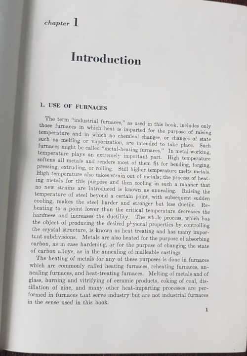 Industrial Furnaces, Vol 1 by   W. Trinks and M. H. Mawhinney