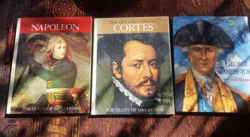 The Life and Times of Napoleon AND Cortes AND George Washington, First Editions