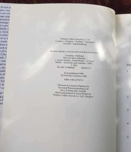 Georgian Britain AND The very best of British, First Editions