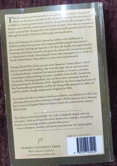 Of Exile and Music, Signed by Eva Mayer-Schay