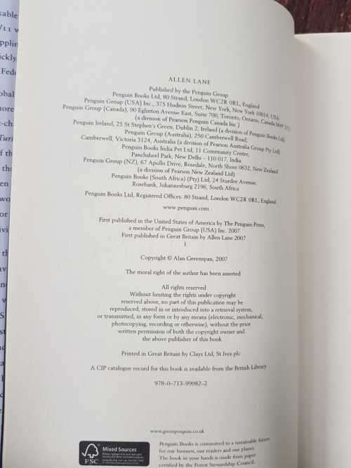 Alan Greenspan, The Age if Turbulence, Adventures in a New World    AND   Bill Gates, The Road Ahead