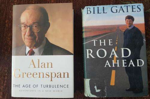Alan Greenspan, The Age if Turbulence, Adventures in a New World    AND   Bill Gates, The Road Ahead