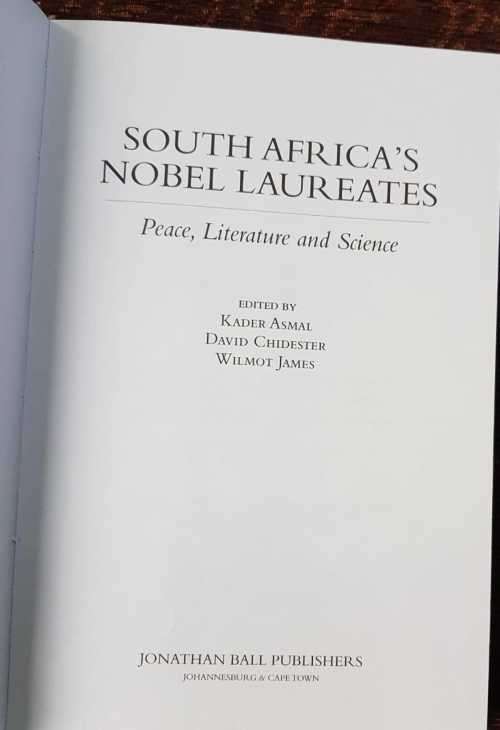 Africana Nobel Laureates Mandela FW De Klerk Africana by Kader Asmal Africana