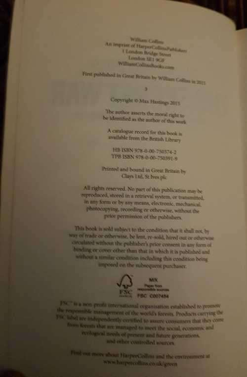 The Secret War First Edition by Max Hastings