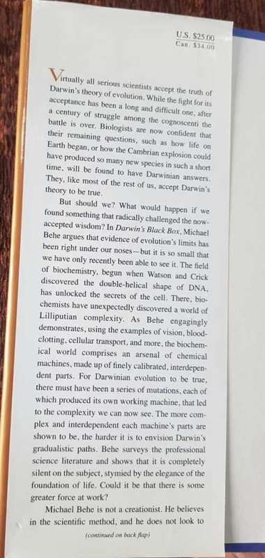 Darwin's Black Box First Edition by Michael J. Behe
