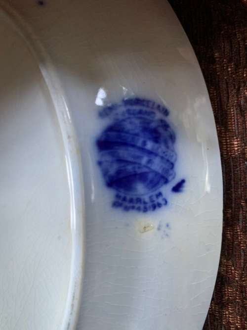 Burgess and Leigh, Middle Port Pottery, Blue and white (blue flow) oval plates 22cm