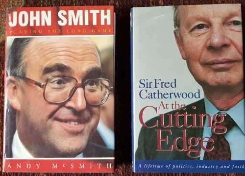 John Smith, AND Sir Fred Catherwood, First Editions, two books