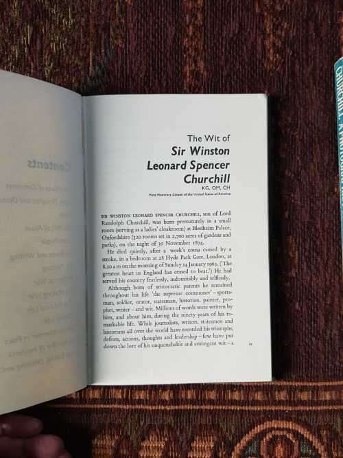 Churchill, A Photographic Portrait AND The Wit of Sir Winston, First Editions