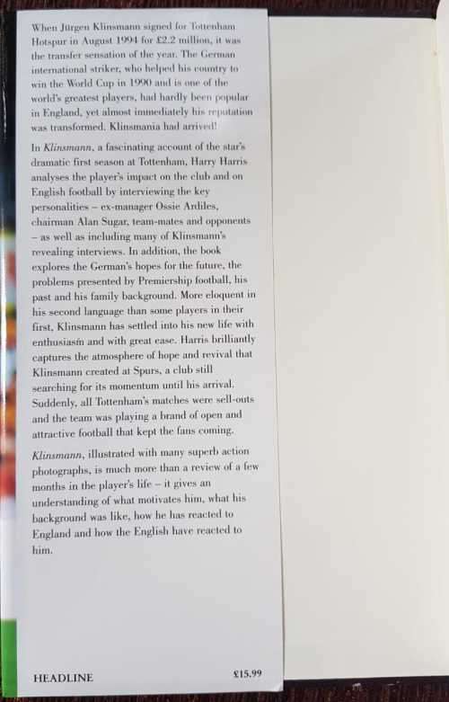 Jürgen Klinsmann, First Edition by Harry Harris