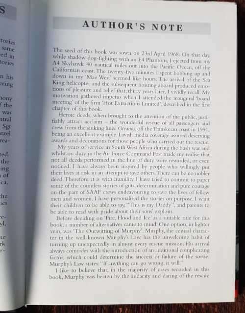 Fire, Flood and Ice, First Edition by Dick Lord