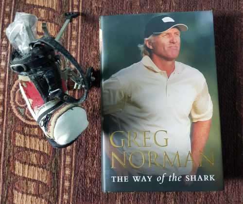 Greg Norman including vintage souvenir miniature golf set