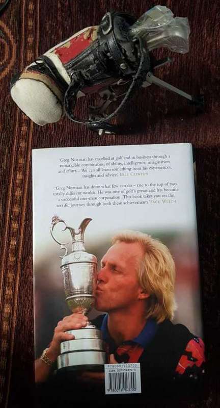 Greg Norman including vintage souvenir miniature golf set